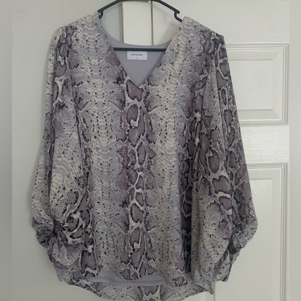 Size small Adrienne snake print shirt